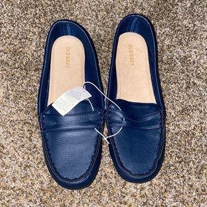 NEW- Navy blue loafers